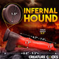 Dildo de silicona para masturbarse Creature Cocks Ramming Hound - Rojo/Marrón