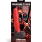 Dildo de silicona para masturbarse Creature Cocks Ramming Hound - Rojo/Marrón