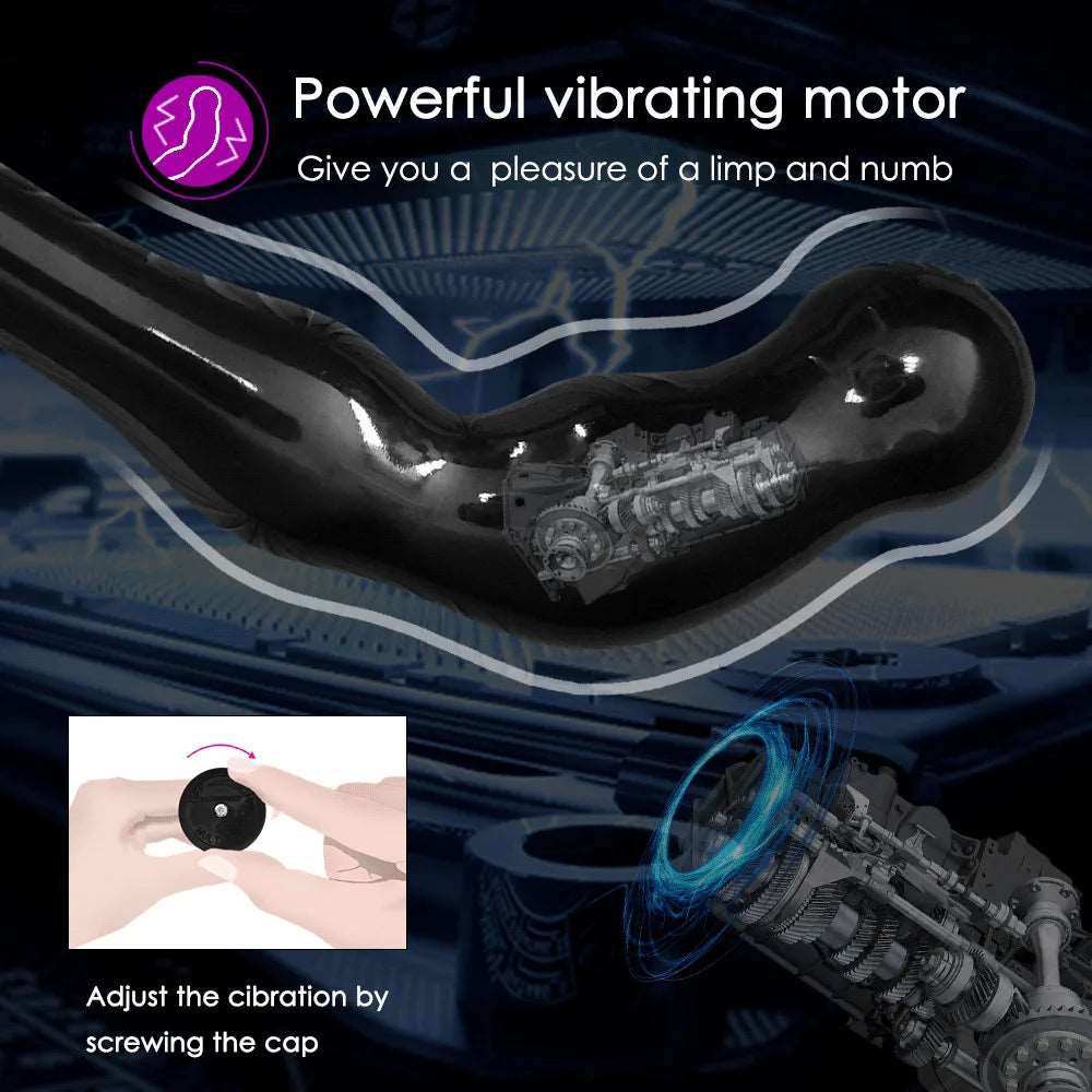 Vibrador Anal Curvo Intenso Premium