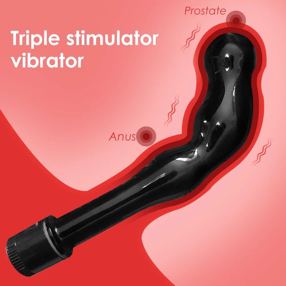 Vibrador Anal Curvo Intenso Premium