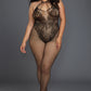 Plus Size Black Teddy Bodystocking