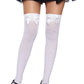 Bow Top Opaque Stockings