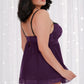 Plus Size Push Up Babydoll Set