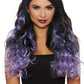 Long Curly Purple Ombre Hair Extensions