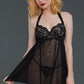 Mesh Garter Babydoll
