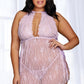 Plus Size Lace Toga Chemise