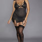 Plus Size Fishnet Cage Chemise