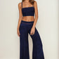 Soft Rib Knit Jersey Pajama Set