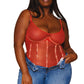 Plus Size Gold Foiled Rhinestone Teddy