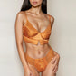 Pintucked Satin Bralette Set