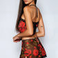 Rose Mesh Bustier and Skirt Set