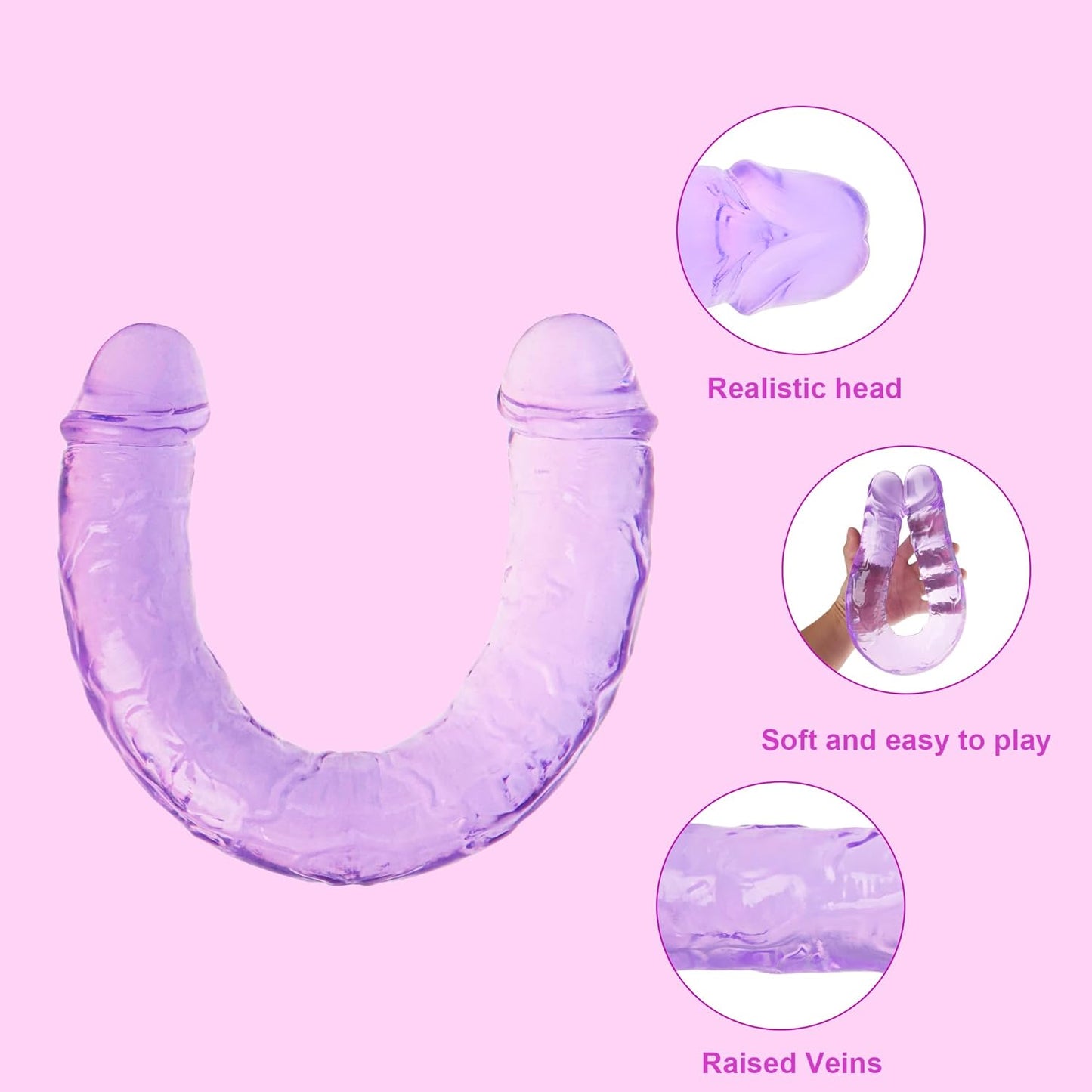 Doble Problema Dildo Doble Cara Extra Largo