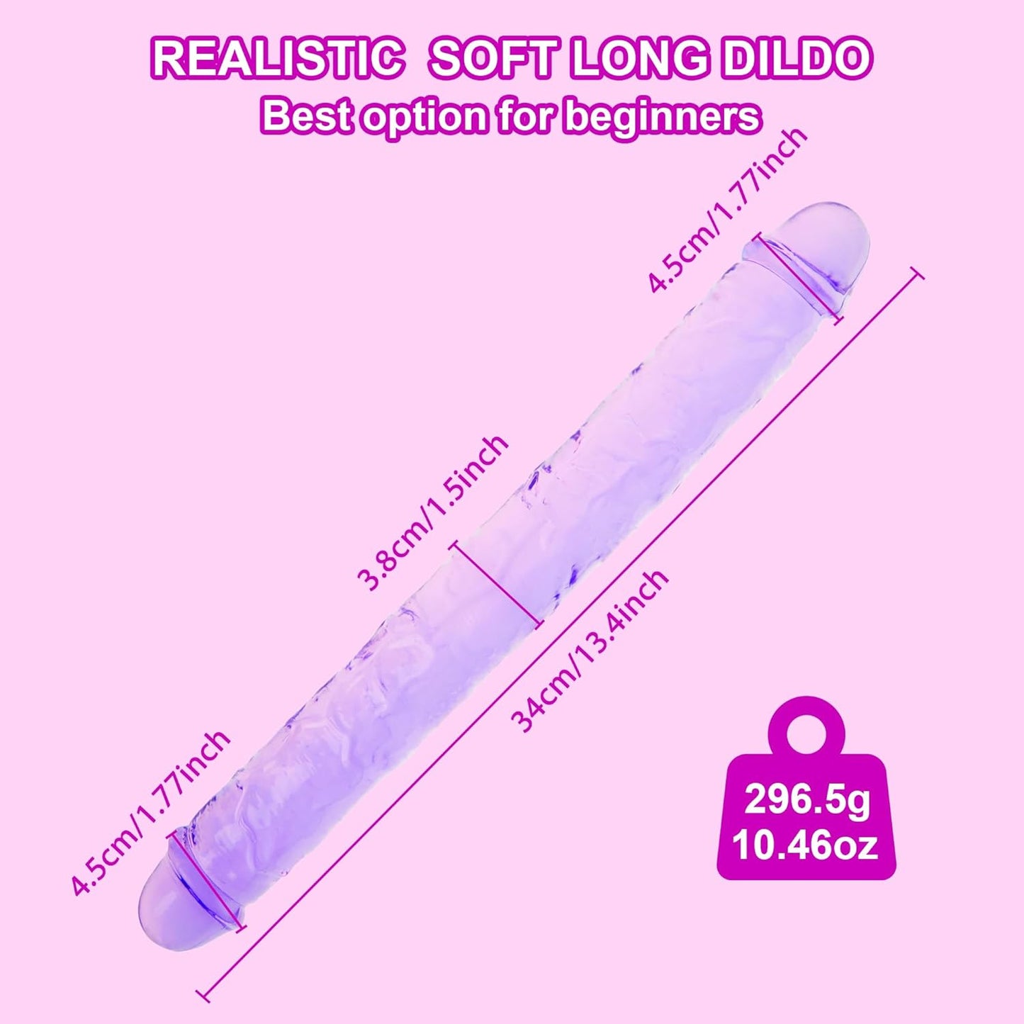 Doble Problema Dildo Doble Cara Extra Largo