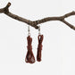 Boucles d'oreilles corde bondage - Boucles d'oreilles bondage - Boucles d'oreilles BDSM - Boucles d'oreilles Kink