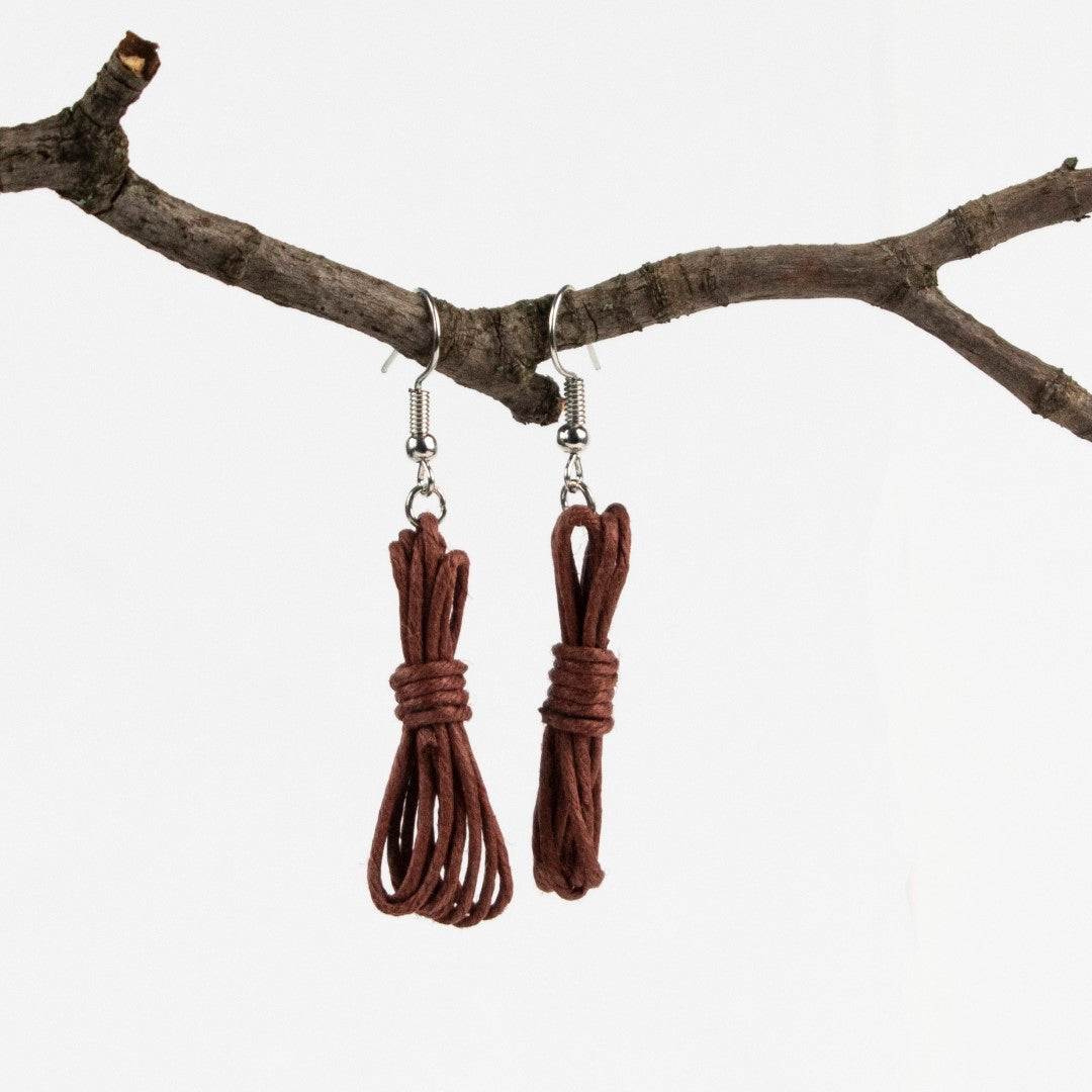 Boucles d'oreilles corde bondage - Boucles d'oreilles bondage - Boucles d'oreilles BDSM - Boucles d'oreilles Kink