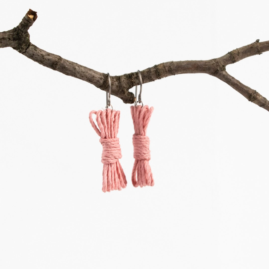 Boucles d'oreilles corde bondage - Boucles d'oreilles bondage - Boucles d'oreilles BDSM - Boucles d'oreilles Kink