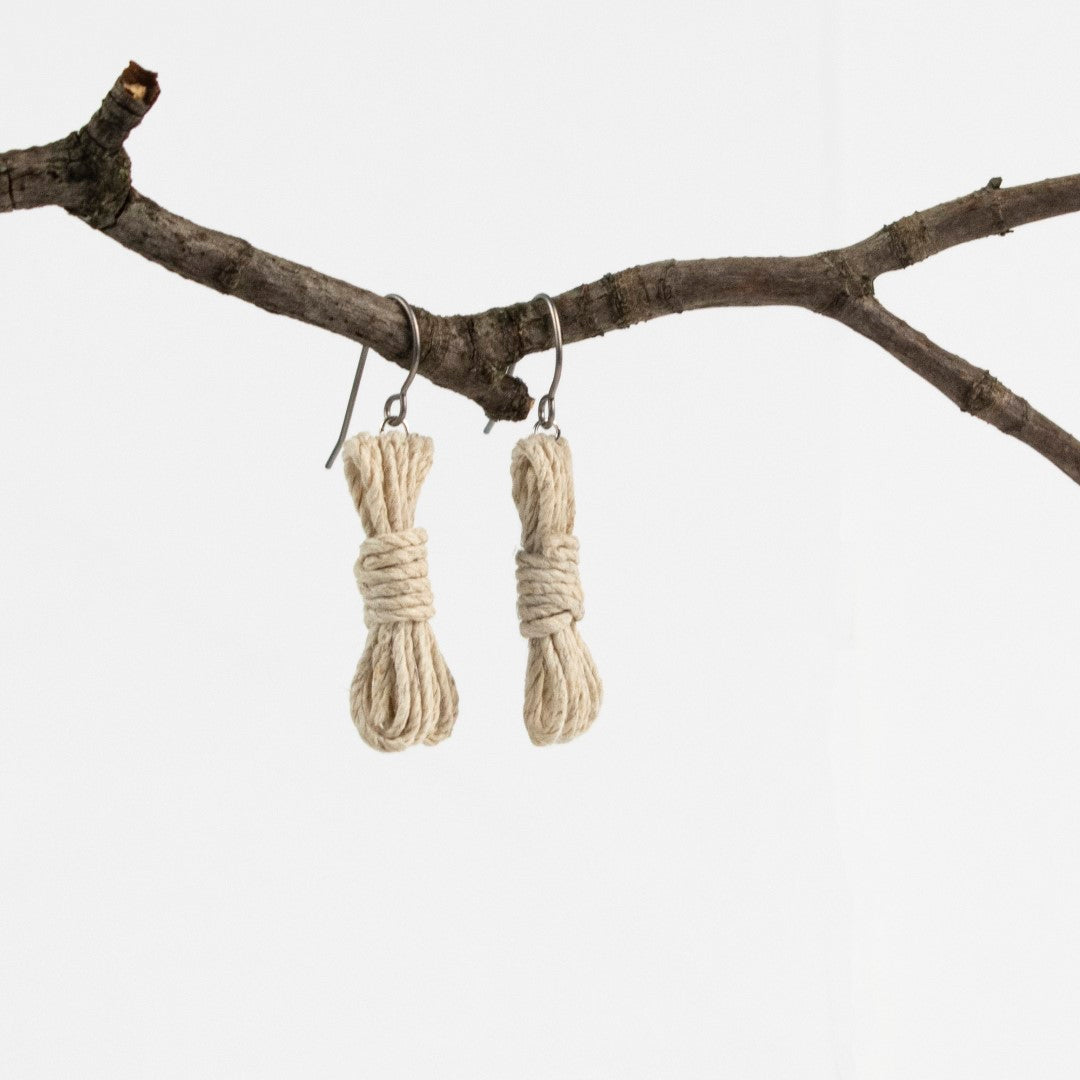 Boucles d'oreilles corde bondage - Boucles d'oreilles bondage - Boucles d'oreilles BDSM - Boucles d'oreilles Kink