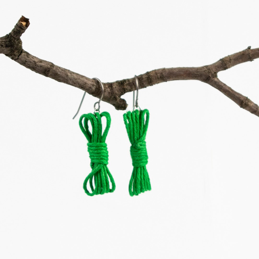 Boucles d'oreilles corde bondage - Boucles d'oreilles bondage - Boucles d'oreilles BDSM - Boucles d'oreilles Kink