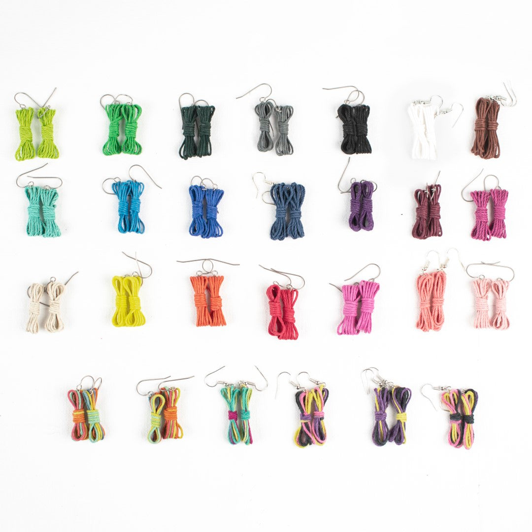 Boucles d'oreilles corde bondage - Boucles d'oreilles bondage - Boucles d'oreilles BDSM - Boucles d'oreilles Kink
