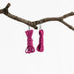 Boucles d'oreilles corde bondage - Boucles d'oreilles bondage - Boucles d'oreilles BDSM - Boucles d'oreilles Kink