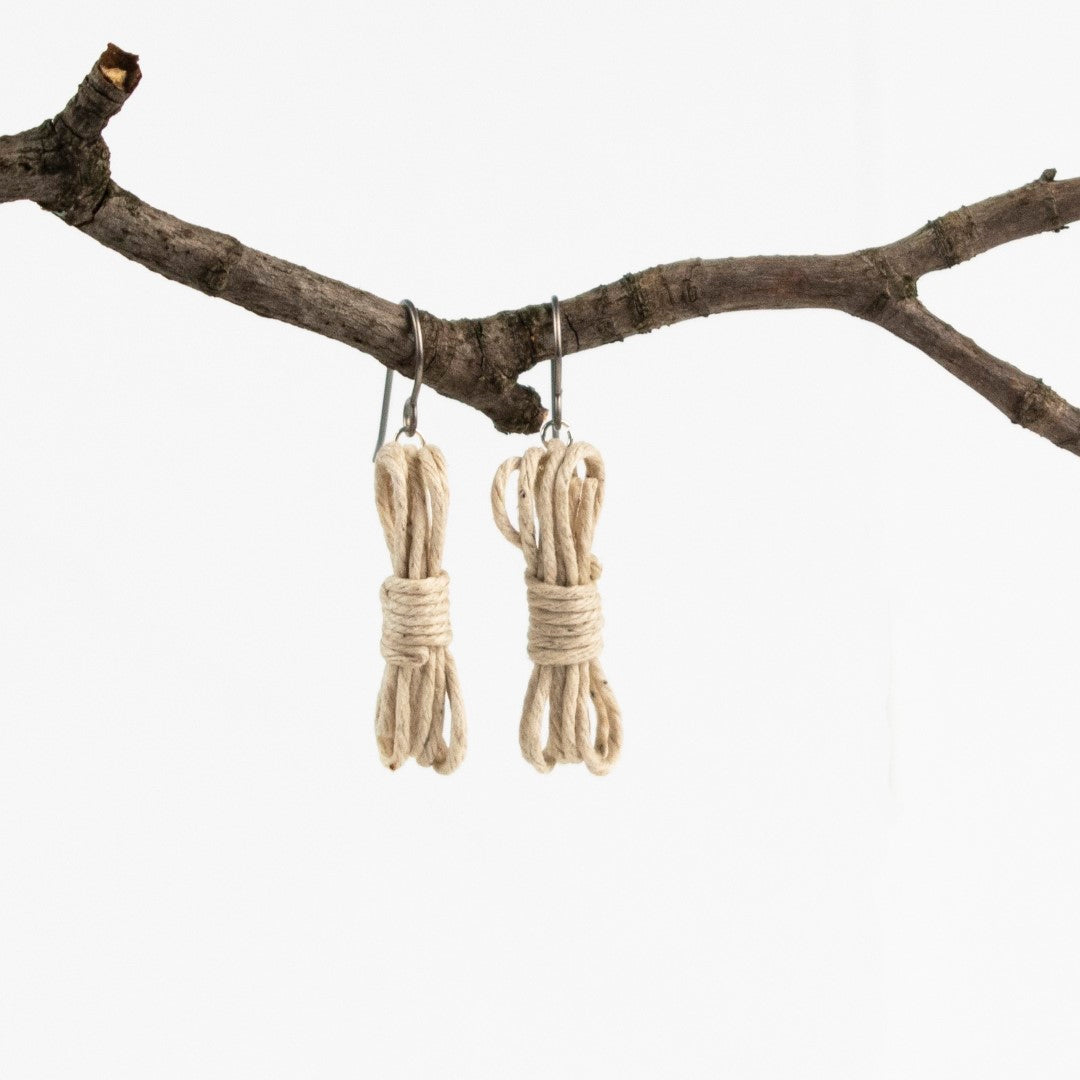 Boucles d'oreilles corde bondage - Boucles d'oreilles bondage - Boucles d'oreilles BDSM - Boucles d'oreilles Kink