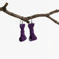 Boucles d'oreilles corde bondage - Boucles d'oreilles bondage - Boucles d'oreilles BDSM - Boucles d'oreilles Kink