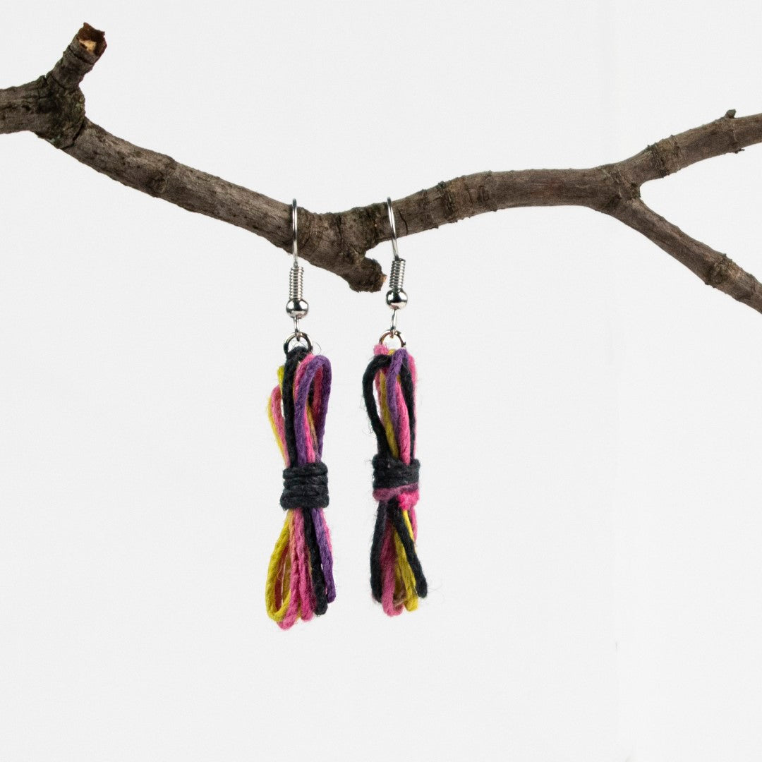 Boucles d'oreilles corde bondage - Boucles d'oreilles bondage - Boucles d'oreilles BDSM - Boucles d'oreilles Kink