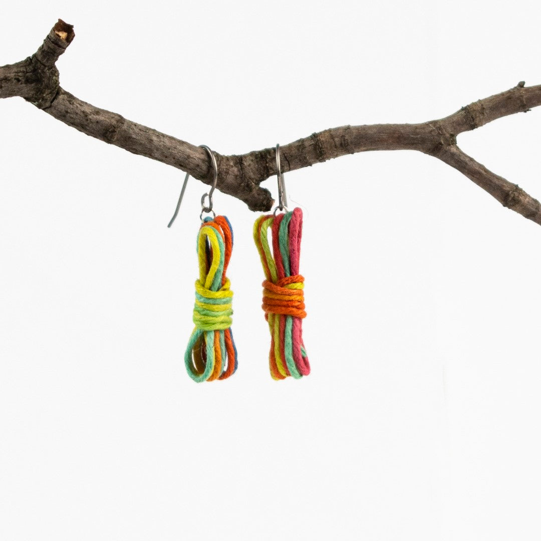 Boucles d'oreilles corde bondage - Boucles d'oreilles bondage - Boucles d'oreilles BDSM - Boucles d'oreilles Kink
