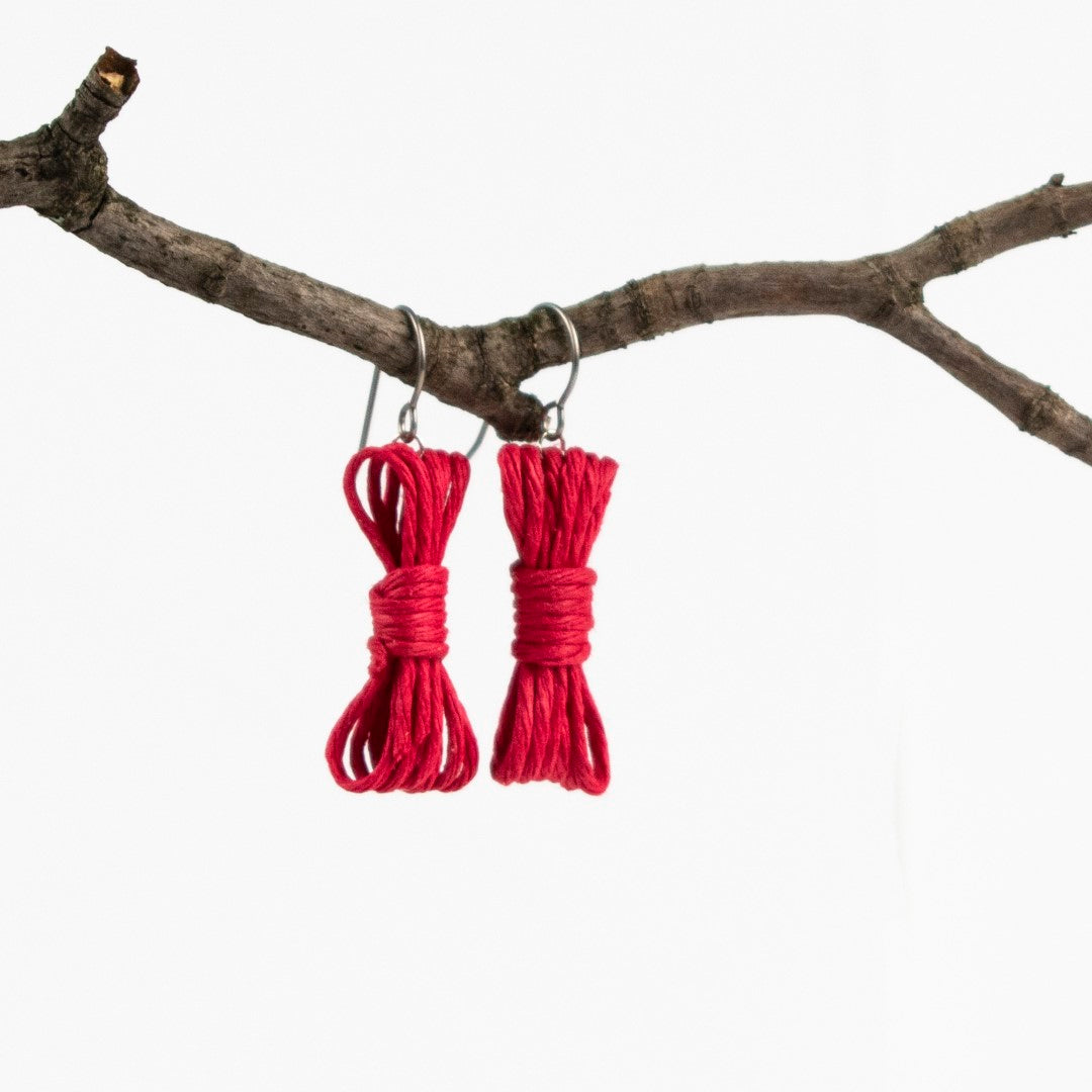 Boucles d'oreilles corde bondage - Boucles d'oreilles bondage - Boucles d'oreilles BDSM - Boucles d'oreilles Kink