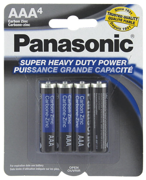 Pilas Panasonic Super Heavy Duty AAA - Paquete de 4