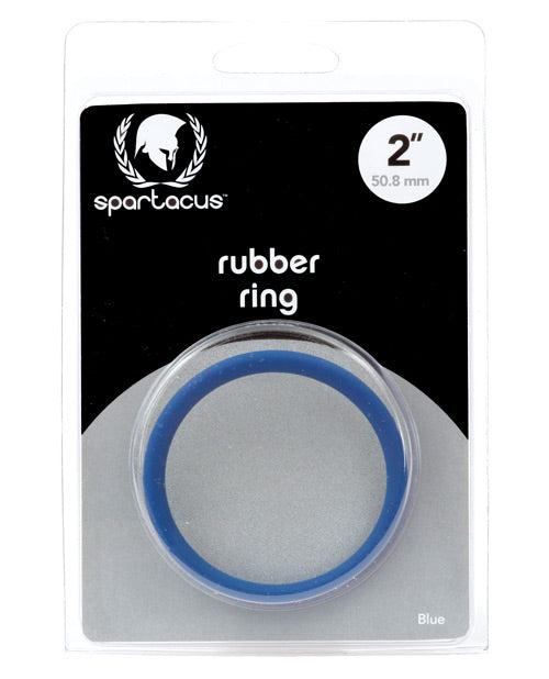 Anillo para pene de goma "Spartacus 2" - Azul