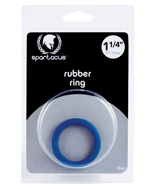 Anillo de goma para pene Spartacus de 3,17 cm - Azul