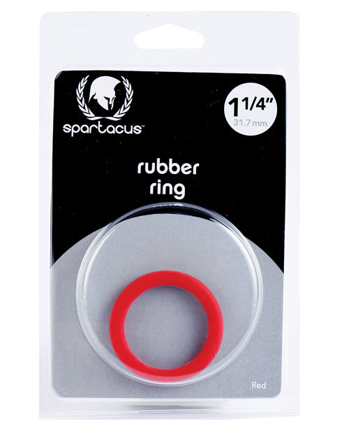 Anillo para pene de caucho Spartacus de 1.25" - Rojo