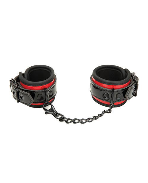 Pulseras de amor con hebilla de lujo WhipSmart Heartbreaker - Negro/Rojo