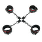 WhipSmart Heartbreaker Deluxe Hogtie - Negro/Rojo