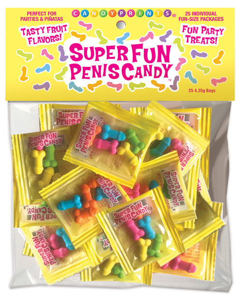 Caramelos de pene súper divertidos - Bolsa de 25