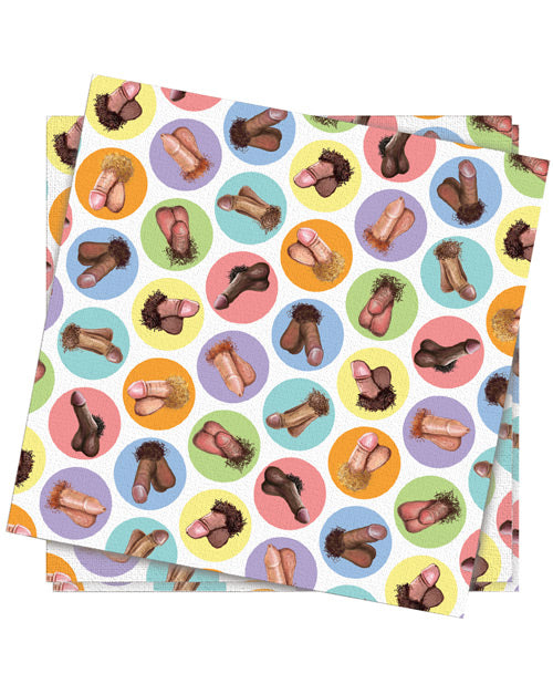Serviettes Mini Pénis - Paquet de 8