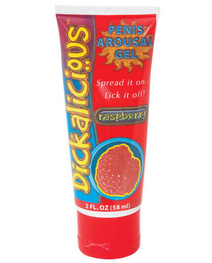 Dickalicious Gel de excitación para pene 2 oz - Frambuesa