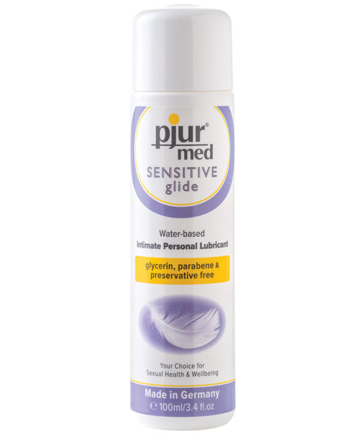 Lubricante Personal a Base de Agua Pjur Med Sensitive Glide - Botella de 100ml