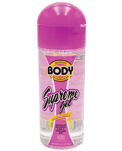 Body Action Supreme Gel a Base de Agua - Botella de 2.3 oz