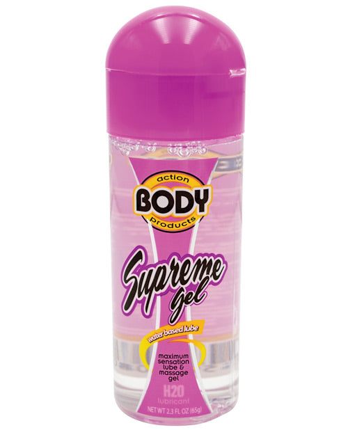 Body Action Supreme Gel a Base de Agua - Botella de 2.3 oz