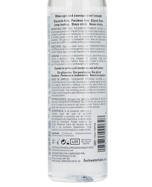 Joder Agua Clara H2O - Botella de 8 oz