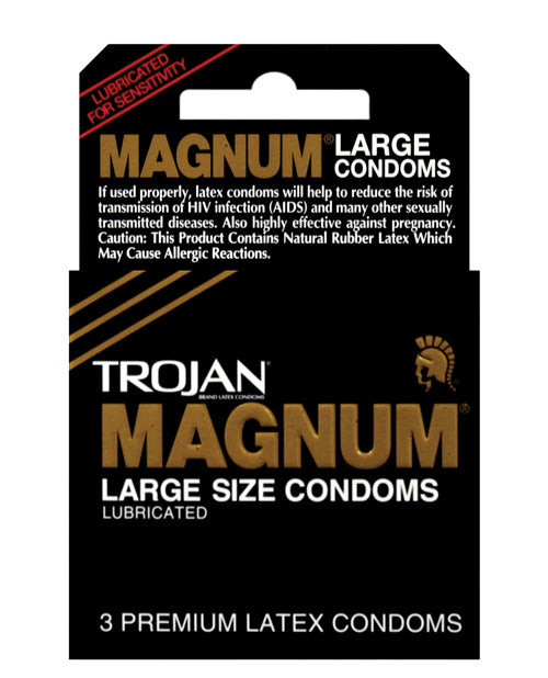 Préservatifs Trojan Magnum - Boîte de 3