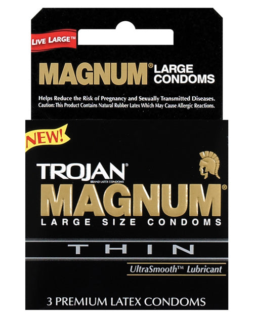 Preservativos Trojan Magnum Thin - Caja de 3