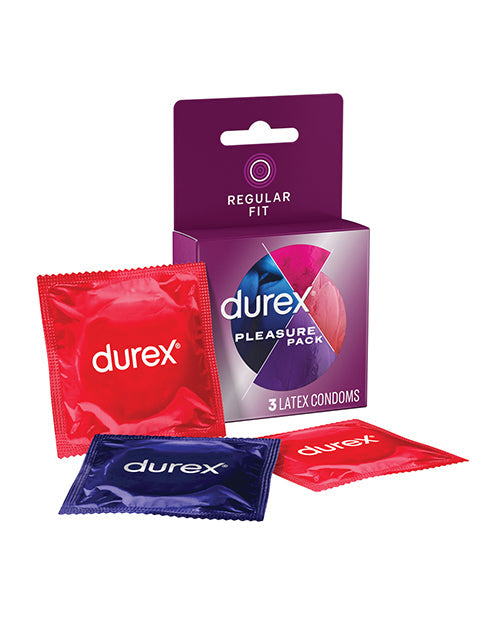 Durex Condom Pleasure Pack - Boîte de 3