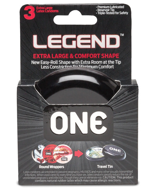 One The Legend XL Condones - Caja de 3