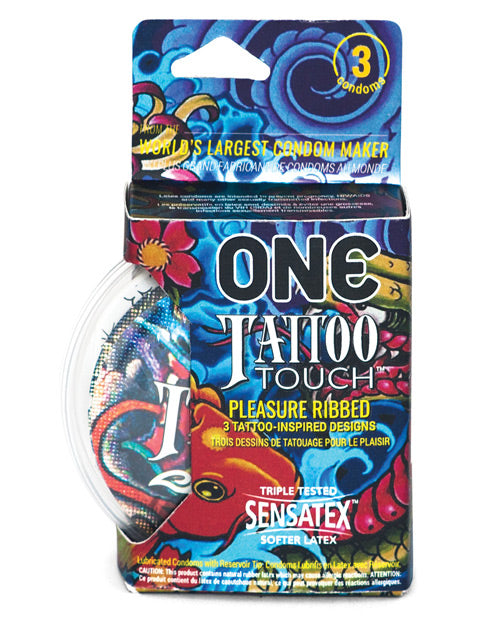 Préservatifs One Tattoo Touch - Paquet de 3