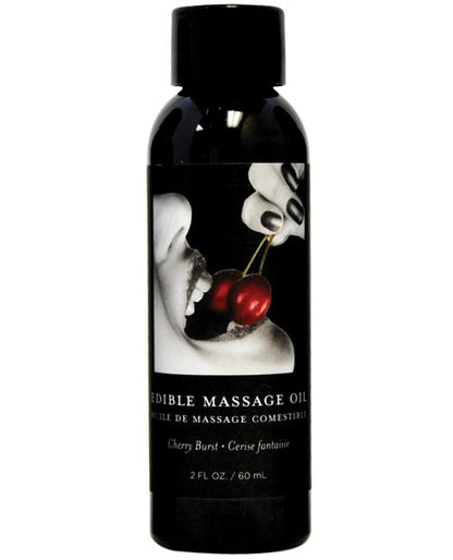 Aceite de masaje comestible Earthly Body - 2 oz Cereza