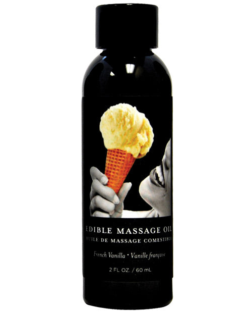 Huile de massage comestible Earthly Body - Vanille française 2 oz