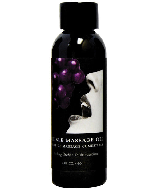 Aceite Comestible para Masajes Earthly Body - 2 oz Uva
